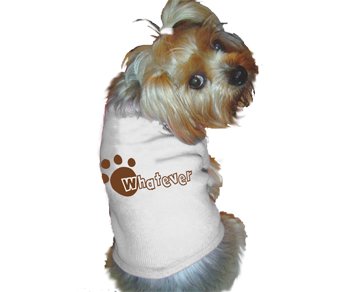 Ruff Ruff and Meow doggie tee-Whatever