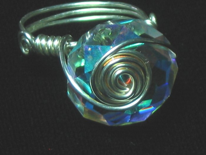 Swarovski & Sterling Silver Ring