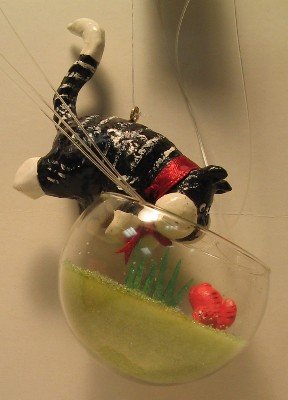 Cat Ornament-Kitty in the Aquarium