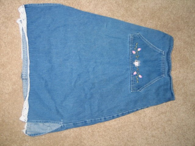 Long Jean Skirt