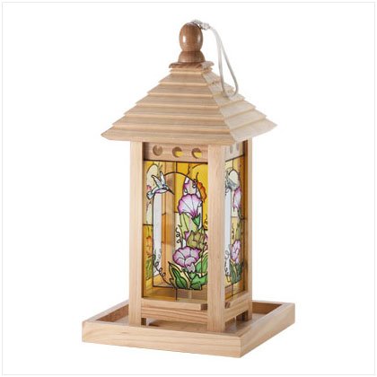 Victorian church bird feeder