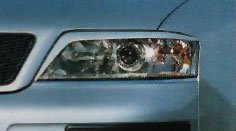 Audi A6 98-03 Headlight Eyelids Paintable Polyurathane Also available Carbon Fiber