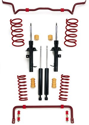 96-01 Audi A4 Quattro V6 eibach Pro System plus Performance Lowering Kit 1532.680