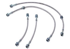2008+ 3.2 V6 AUDI TT BRAIDED STAINLESS STEEL BRAKE LINE KIT NEUSPEED