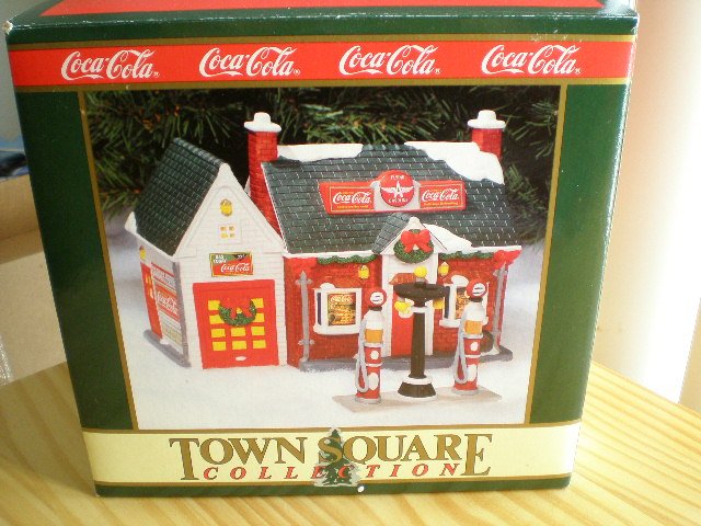 Coca-Cola Town Square Collection Flying "A" Service Station 1994
