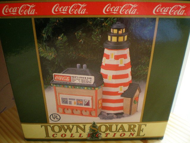 Coca-Cola Town Square Collection Lighthouse Point Snack Bar 1995