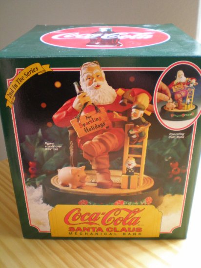 Coca-Cola Santa Claus Mechanical Bank #2 in the Series 1994