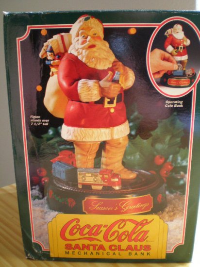 Coca-Cola Santa Claus Mechanical Bank #1 in the Series 1993