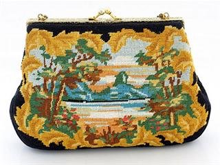 Vintage Petit Point Evening Bag