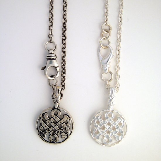 Sterling Silver Celtic Knot Necklace 20""