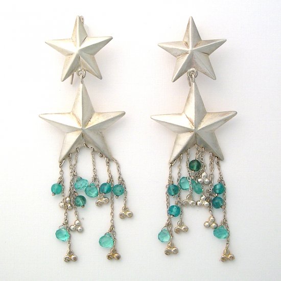 Dramatic Chandelier STAR Earrings