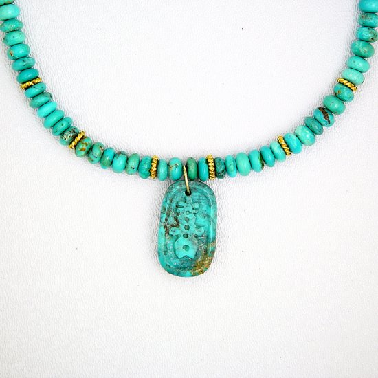Oblong Turquoise Necklace