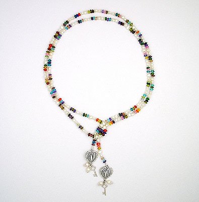 32" Lariat of Swarovski Pearls Sterling