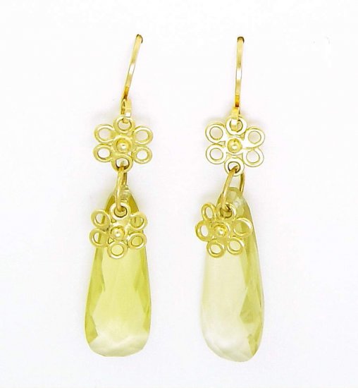 Lemon Quartz Earrings
