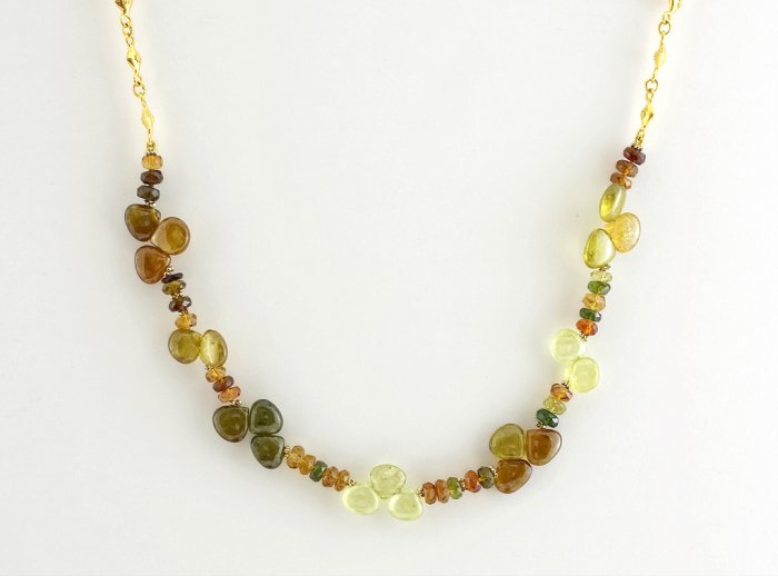 Green Tourmalines Necklace