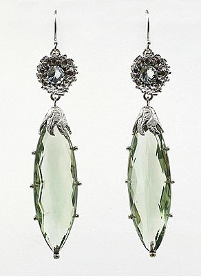 Green Amythest Earrings