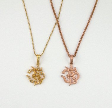 GOLD Ohm Om Pendant