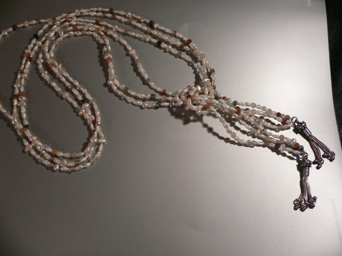 Necklace Fresh Water Pearls Wrap Lariat