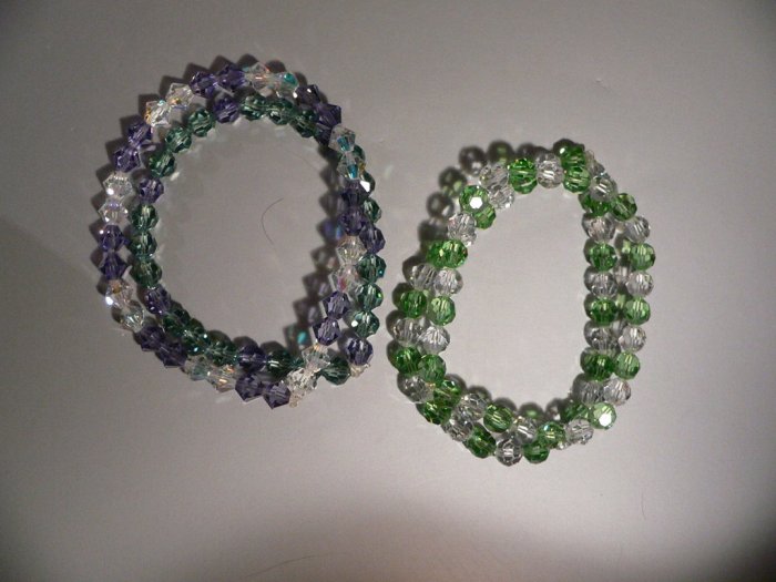 Bracelet Crystal and Green Swarovski
