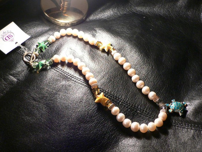Pearls & Enamel Summer Necklace
