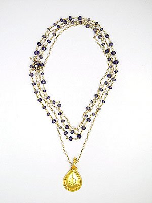Ioliate & Pearl 18k Necklace