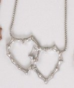 Bamboo Hearts Necklace