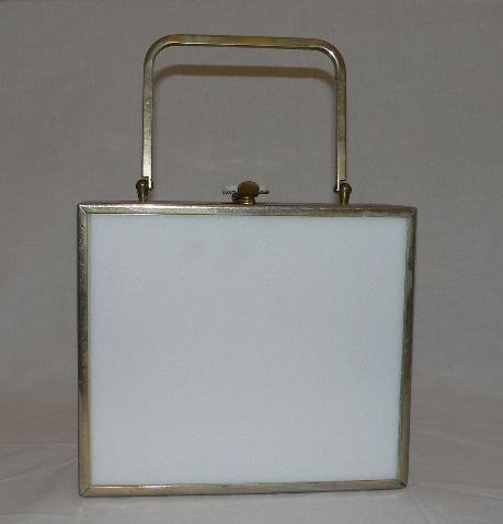 White Lucite Box Bag