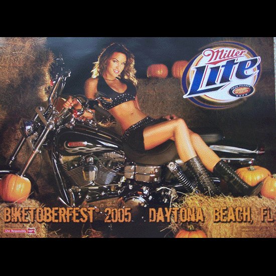 Biketoberfest 2005 Lite Biker Motorcycle Posters Daytona