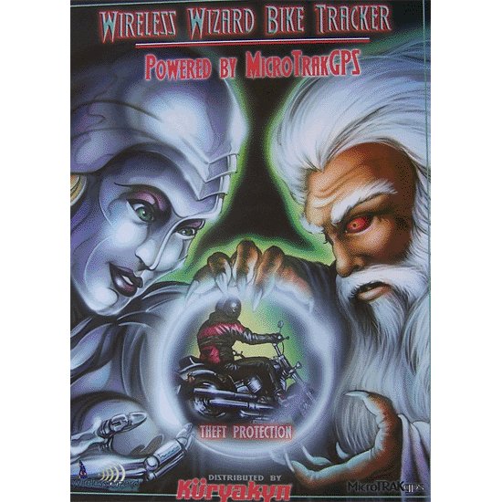 Wireless Wizard Biker Poster