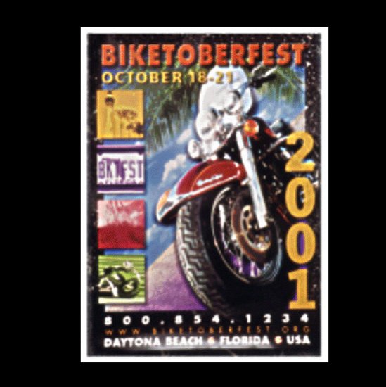 Biketoberfest 2001 Motorcycle Biker Official Posters Daytona Beach
