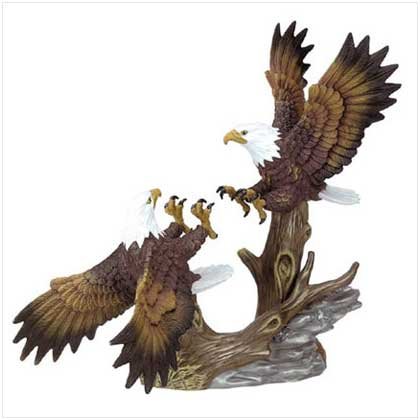 PORCELAIN FIGHTING EAGLES - Code: 30242