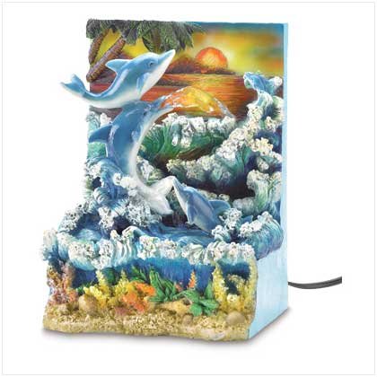 DOLPHIN SUNSET WATER FOUNTAIN - Code: 38801