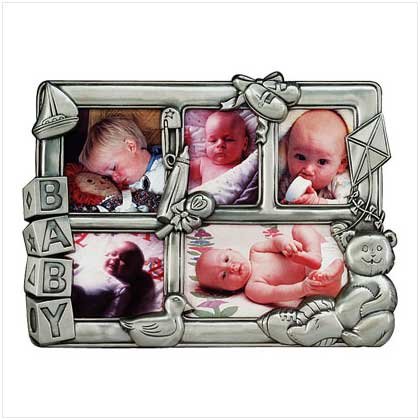 Pewter Baby Collage Frame - Code: 31322