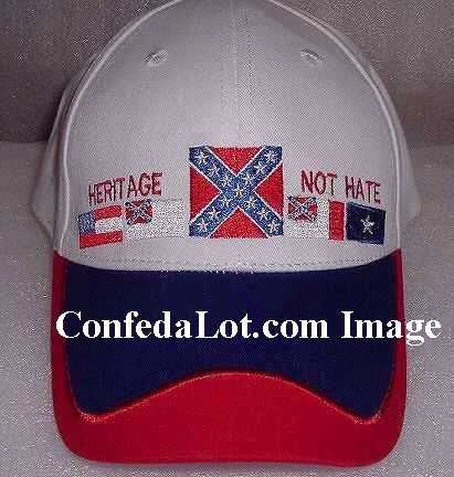 12 White Confederate Caps Heritage not Hate NEW Below Whoesale Priced