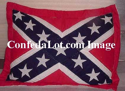 Confederate Quilted Pillow Sham set of 2 NEW