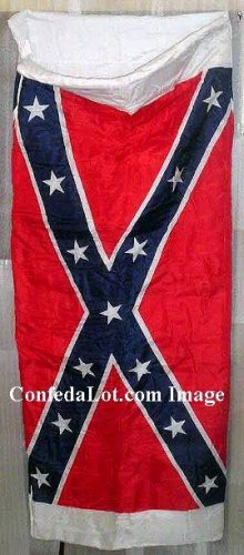 Confederate Flag Zippered Sleeping Bag - Thick n Plush NEW