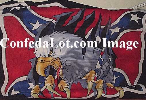 Confederate Flyin Eagle Fleece Throw 4ft x 5ft NEW