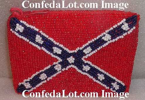 Confederate Zippered Carryall Pouch Pocket purse NEW