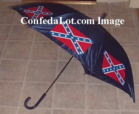 Confederate Umbrella Auto-open Huge sized 47 inch wide x 32 Inch Long NEW Heavy duty