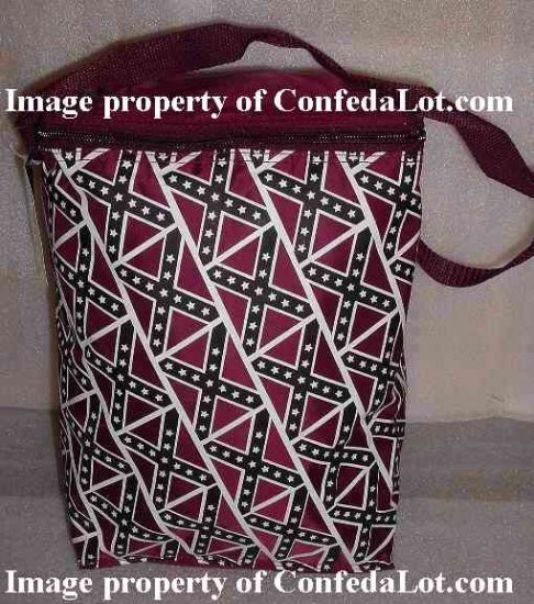 Confederate Insulated portable Cooling bag Beverage Snack Carryall NEW - fits a 12 pack comfortably