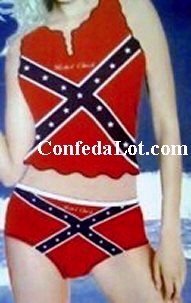 Confederate Bikini RebeL Chick Cami style Set NEW