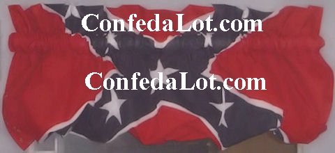 Confederate Poof VaLance New can convert from Poof to Regular Flat - 2 valance in 1