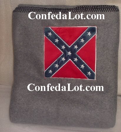 Confederate Calvary Fleece Throw Blanket 4ft x 5ft NEW