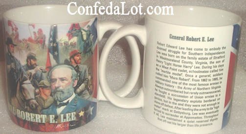 Confederate Robert E Lee Collage Mug NEW Heavy duty fine Quality Porcelain