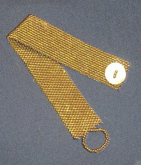Antique Gold Seed Bead Bracelet