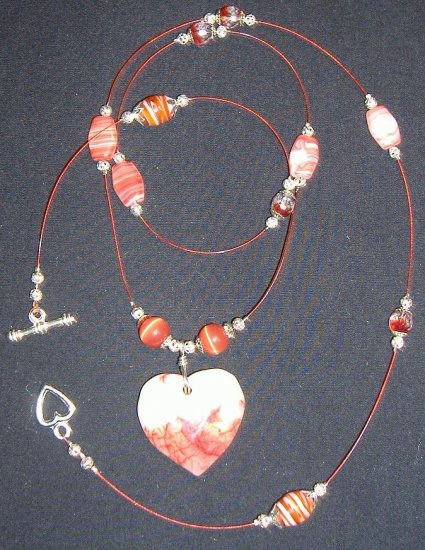 Marbled Heart Pendant