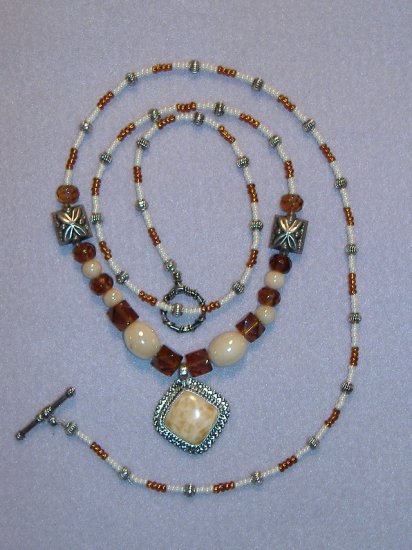 Square Stone Pendant