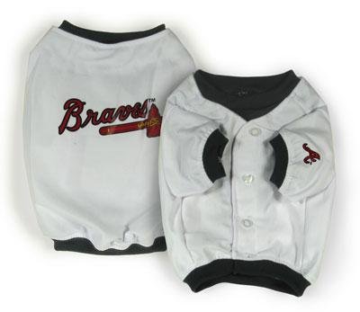 Atlanta Braves Official MLB Dog Jersey Shirt Size Medium