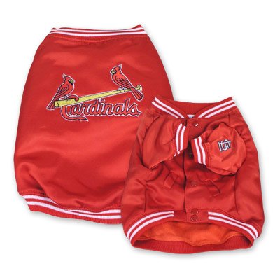 St Louis Cardinals MLB Dugout Dog Jacket Coat Size Medium