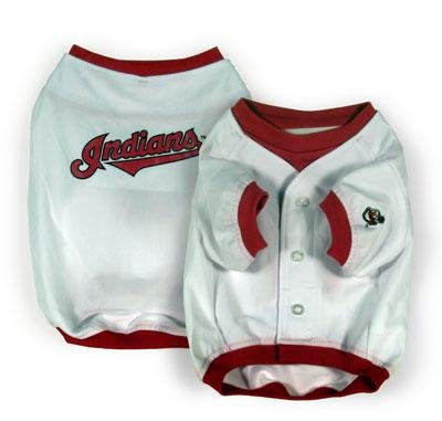 Cleveland Indians MLB Dog Baseball Jersey Shirt Size XXS